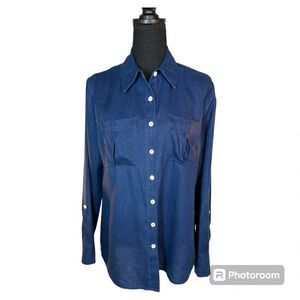 Investments Gold Label 100% Hemp Long-sleeve Shirt Size 12